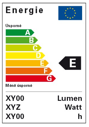 Energetický štítek světelného zdroje